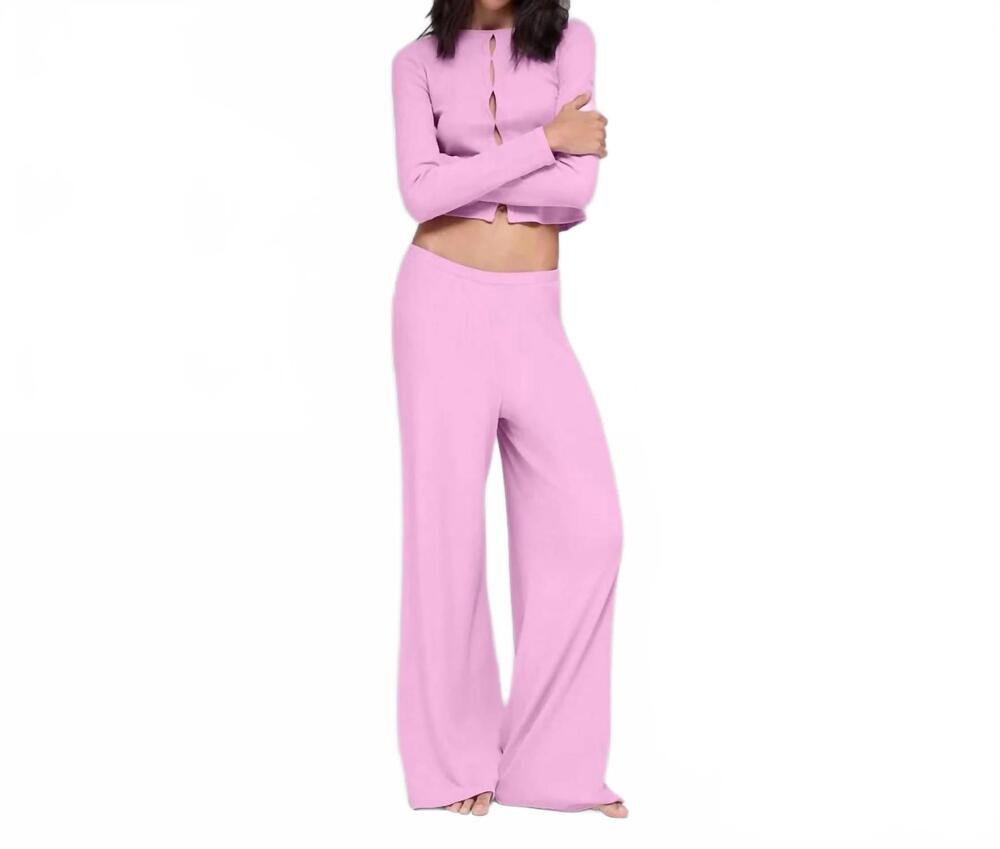 NEW ALO YOGA mid-rise dreamlight straight pant in candy heart pink
